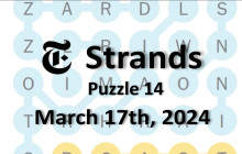 Strands Hints & Answers March 17, 2024 Strands Hints & Answers March 17, 2024