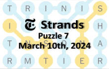 Strands Hints & Answers March 10, 2024 Strands Hints & Answers March 10, 2024